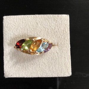 14K gemstone ring